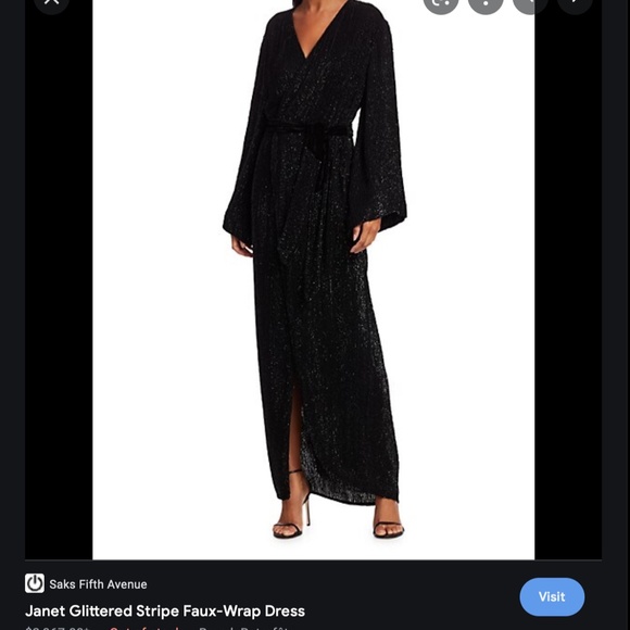 Retrofête Maxi Robe/Wrap Dress - Picture 3 of 3